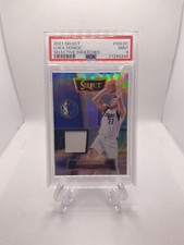 Luka Doncic 2021-22 Select Selective Swatch Prizm PSA 9 Game-Worn/Used Jersey