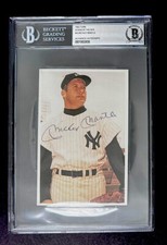 Mickey Mantle Signed 1982 TCMA Baseball’s Greatest Players Card BAS Authentic NY