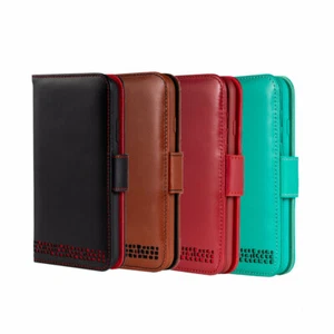 Funda billetera de cuero genuino para teléfono iPhone 11 - muchas características de diseño únicas - Imagen 1 de 39