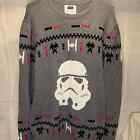 Star Wars Storm Trooper Extra Large Ugly Christmas Sweater Gray Men's