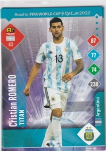 Panini Road to Qatar World Cup Karte 2022 Nr 43 Cristian Romero Titan - Picture 1 of 1