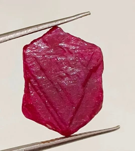 Natural Red Ruby Burma Ruby Rough Loose Gemstone H10 - Picture 1 of 16