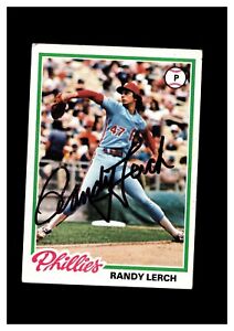 1978 Topps #271 Randy Lerch Autographed Signed Auto Philadelphia Phillies