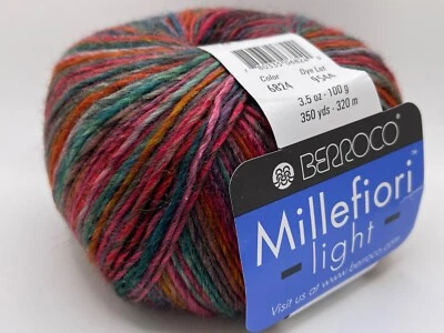 Berroco Millefiori Light #6824 Canis Major Sport Wt Wool Acrylic Yarn 100g 350yd - Image 1 of 4