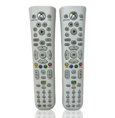 Official Microsoft Xbox 360 Universal Media Remote Control 2 Pack! Good Cond OEM - Image 1 of 4