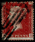 SG44, 1d lake-red plate 131, USED. Cat £20. ND