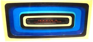 ROCK-OLA 478 JUKEBOX: PANEL GRÁFICO SUPERIOR MÁQUINA con VIDRIO FRONTAL 19" largo - Imagen 1 de 3
