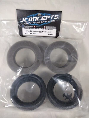 JConcepts Swagger 4WD Front Tires - Pink Compound Med Soft 2.2” JCO3166-010 - Image 1 of 4