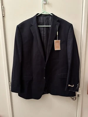 Hombres Michael Kors Blazer Chaqueta Nuevo Con Etiquetas Nuevo 48r Azul Marino Oscuro Poliéster Nylon  Foto 1 de 4