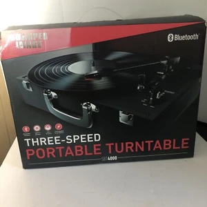 Sharper Image Portable Wireless Bluetooth Turntable Record Player with Speaker - Picture 1 of 8