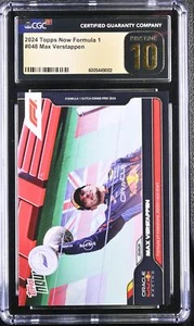 CGC 10 Pristine Max Verstappen 048 Racing 2024 Now Formula 1 - Picture 1 of 2