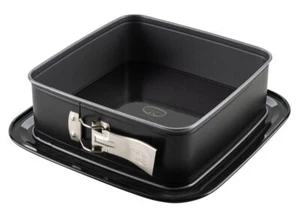 Quadratische Springform mit Emaille-Servierboden – Perfekt für Kuchen und Tor... - Bild 1 von 4