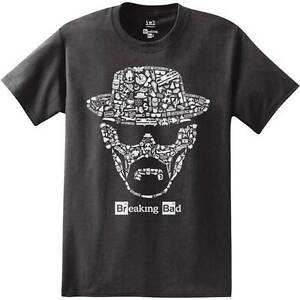 Breaking Bad Heisenberg Face Black Men's T-shirt New