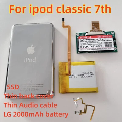 512GB SSD Upgrade KIT with Mega Battery for Apple iPod Classic 7th Gen 160GB - Image 1 of 3
