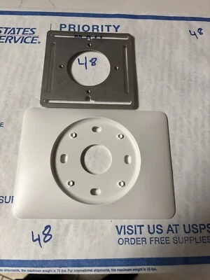 GOOGLE NEST 3rd Gen THERMOSTAT MOUNTING PLATE & SCREWS Steel Aluminum Wall Frame - Image 1 of 4