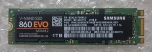 Samsung 860 EVO M.2 2280 1TB MZ-N6E1T0 HP Dell Lenovo SSD Laptop Desktop Pc - Afbeelding 1 van 1