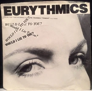 EURYTHMICS "WOULD I LIE TO YOU/That Sinking Feeling" RCA 14078 (1985) 45rpm - Picture 1 of 4