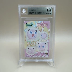 BGS 9.5 Gem Mint 1999 Pokemon Bandai Sealdass Fancy Graffiti 18 Jigglypuff Purin - Picture 1 of 8