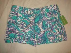 NWT Women's Lilly Pulitzer Callahan Short Seafoam Green Montauk Size 6 - Picture 1 of 8