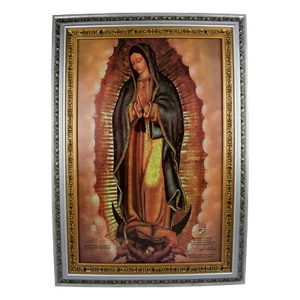 Marcjsales: Marco de Plata Nuestra Señora de Guadalupe | Arte Mexicano | Óleo Artesanal - Imagen 1 de 20