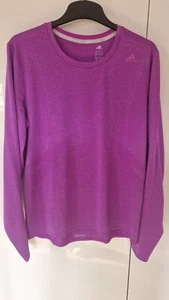ADIDAS Running Lauf Shirt Langarm violett Gr. L - Bild 1 von 9