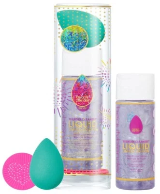 Beautyblender Mezcla Bebé Conjunto de 3 Piezas Esponja de Maquillaje Esponja y Cepillo Limpiador Foto 1 de 3
