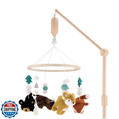 The Peanutshell Cuna Móvil para Niños o Niñas - Madera Musical Cuna Bebé Mobi Foto 1 de 4