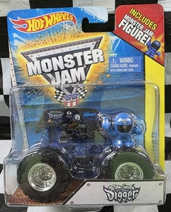 2014 Hot Wheels Monster Jam Son-uva Digger 🔵w/ Figure🔵 New/Factory Sealed - Picture 1 of 5