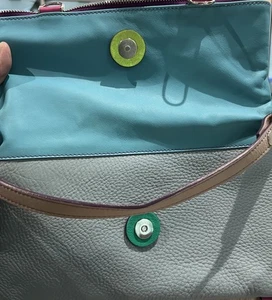 Designer Purse Rare "Lengyel Zsuzsi" Leather Versatile As Having Multiple Purses - Picture 1 of 9