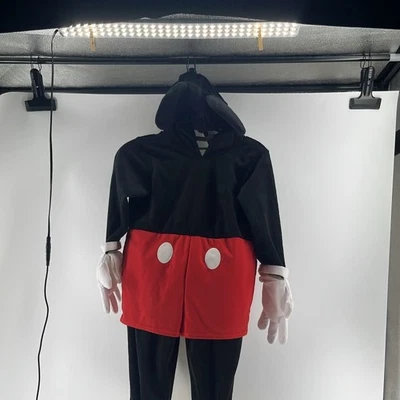 Disney Store Mickey Mouse Halloween Costume Jumpsuit Gloves one piece - Image 1 of 4