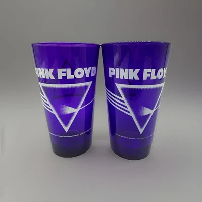 Juego de 2 vasos de vidrio púrpura Pink Floyd 2011 Foto 1 de 4