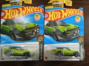 Hot Wheels Mazda MX-5 Miata 2 Car Lot HW Legends HW Dream Machine 2/5 Green WOW! - Picture 1 of 6