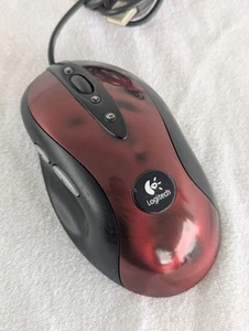 Logitech MX510 Optical Wired Scrolling USB Performance Gaming Mouse -RED - Picture 1 of 7
