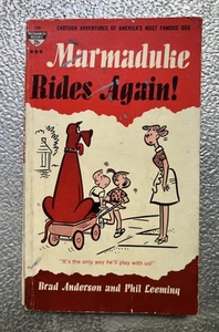 MARMADUKE Rides Again! Brad Anderson & Leeming Vintage Paperback Books 1961 - Imagen 1 de 2