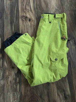 Pantalones de snowboard Sessions Ridge Series RECCO grandes impermeables Chartreuse Foto 1 de 4
