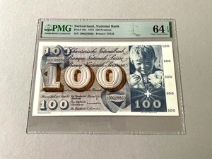 Schweiz 100 Franken P-49o 1973 PMG 64 EPQ - Bild 1 von 4