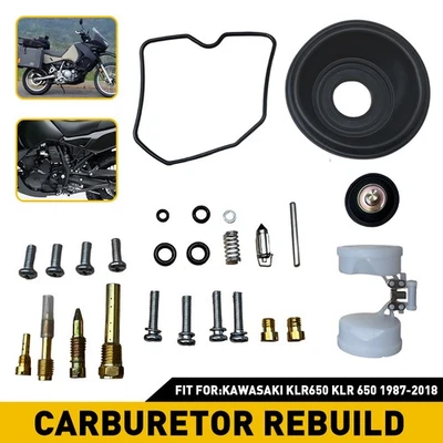 Kit de reparación de carburador de reconstrucción para Kawasaki KLR650 KLR 650 1987-2018 2017 EE. UU. Foto 1 de 4