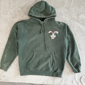 The Hundreds x Who Framed Roger Rabbit Hoodie Mens M Green Sweatshirt Faded - Picture 1 of 6