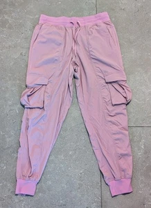 Super Clean lululemon Dance Studio Relaxed Mid Rise Cargo Jogger Rose Blush Sz M - Picture 1 of 7