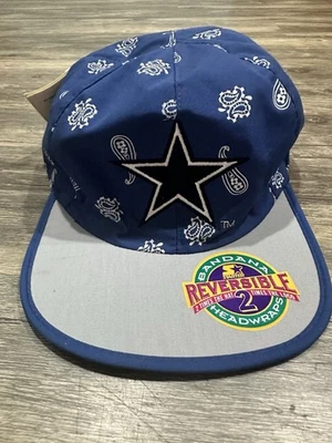 De colección Nuevo Dallas Cowboys Paisley Bandana Ajustable Reversible Sombrero Gorra Raro Foto 1 de 4