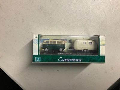 Autobús Volkswagen Samba Cararama 1/72 con caravana - sin usar, en caja Foto 1 de 2