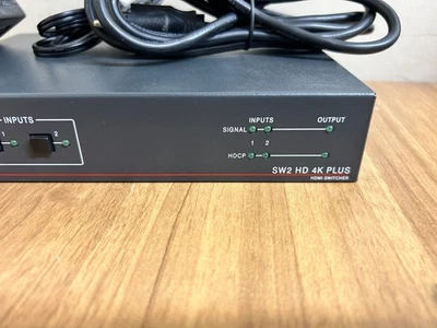 Extron 60-1603-01 SW2 HD 4K Plus 4k/60 HDMI Switcher w/ Ethernet w/ AC Adapter - Image 1 of 3