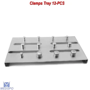 Presa de goma endodóntica abrazaderas de goma soporte esterilización para bandeja de 12 piezas - Imagen 1 de 4