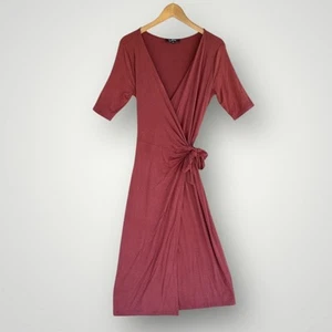NWT Lulus Wrap Dress Midi Women Size S - Picture 1 of 8