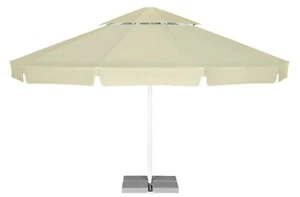 Sonnenschirm 5m Gastroschirm Gartschirm inkl. Ständer, Platten by Lukip, Beige+ - Bild 1 von 6