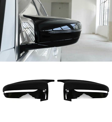 SIDE WING MIRROR COVERS CAPS M LOOK GLOSS BLK FOR BMW 3 5 SERIES G20 G21 G30 G31 - Image 1 of 4