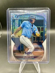 2023 Bowman Chrome Xavier Isaac RC MOJO Refractor #BCP-157 - Tampa Bay Rays - Picture 1 of 2