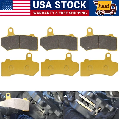 FA409 Front & Rear Brake Pads for 2008-2015 Harley Davidson FLHX Street Glide — 第 1/4 张图片