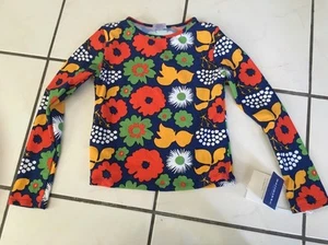 MARIMEKKO Target Girls Long Sleeve Rash Guard Swim Suit Top Shirt Small NEW - Picture 1 of 2