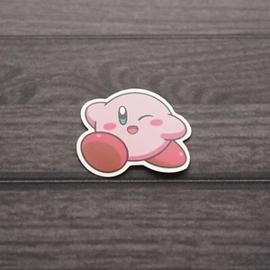 Kirby | Winking Kirby Sticker Decal Only | Great For Bottles, Laptops, etc - Picture 1 of 4
